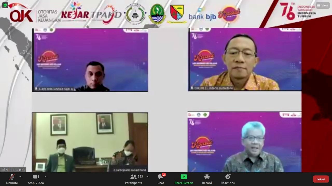 Puncak Peringatan Hari Menabung, OJK KR 2 Jabar Gelar Webinar dan Lomba Kreasi